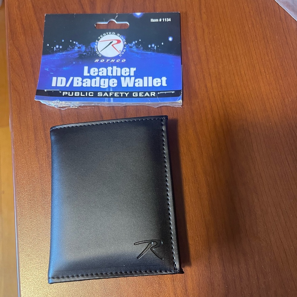 Rothco Trifold Leather ID & Badge Holder Wallet